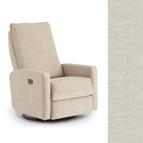 Storytime by Best Chairs Calli Power Swivel Glider Recliner  - Snow 28567