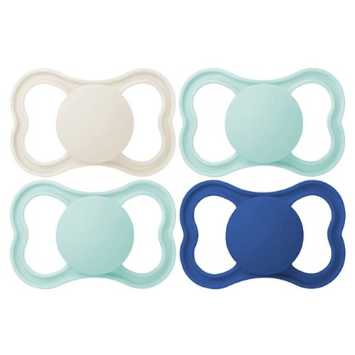 MAM Air Pacifier for Babies 16+ Months, Extra Air Flow for Sensitive Skin, Developed with Medical Experts, BPA-Free Skin Soft Silicone, 4 Count, Made in Europe