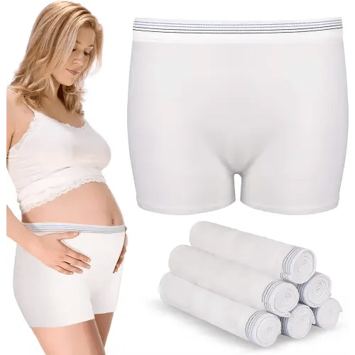 4 Pack Washable Mesh Disposable Postpartum Underwear Panties for Women Hospital Provide Surgical Recovery,Incontinence (L/XL(13-39 in))