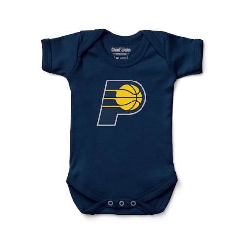 Newborn & Infant Indiana Pacers Chad & Jake Navy Primary Logo Bodysuit