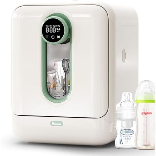 IAGREEA Baby Bottle Washer, Sterilizer and Dryer, All-in-One Pro Cleaning Machine for Bottles, Pump Parts & Baby Essentials, Effortless Care, Replaces Hand Washing, BPA-Free, 72-Hour Storage