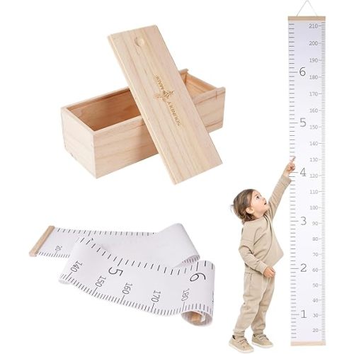 Height Chart for Kids | Chart for Wall | Kids Growth & Measuring Chart in Inches | Fun & Stylish Height Tracker for Children
