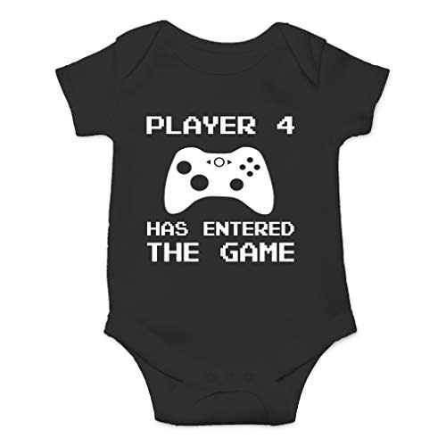 AW Fashions Player 4 Has Entered The Game Baby Bodysuit Funny Cute Romper Clothing for Newborn Boys Girls
