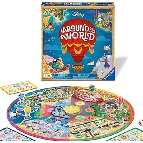 Ravensburger – Disney Around the World Board Game – Educational Geography & Adventure Game for Kids Ages 4+