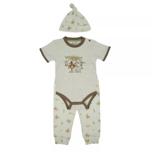 Wrangler Cowboy Desert Jogger Set, 3-6 M,Oatmeal Heather at Tractor Supply Co