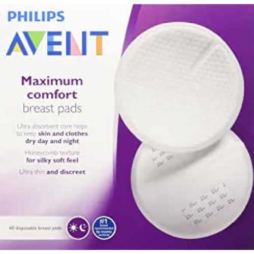 Avent Breast Pads - Disposable - Day or Night - 60 Pack