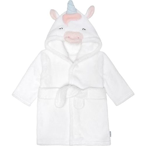 Gerber Unisex Baby Plushy Soft Hooded Animal Character Bathrobe