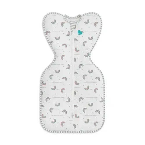 Swaddle Up™ 1.0 TOG Cotton White Rainbow