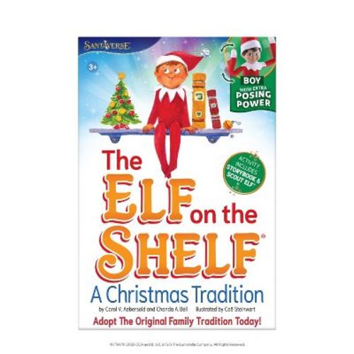 The Elf on the Shelf Christmas Tradition Poseable Boy Elf Box Set Blue Eyes