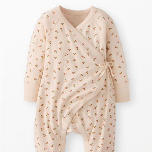 Baby Pointelle Crossover Romper | Hanna Andersson