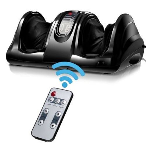 Costway Shiatsu Foot Massager Kneading and Rolling Leg Calf Ankle with Remote Black