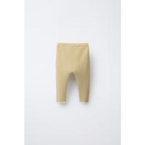 PANTS WITH CONTRASTING PIPING - Olive | Size 1-3 months