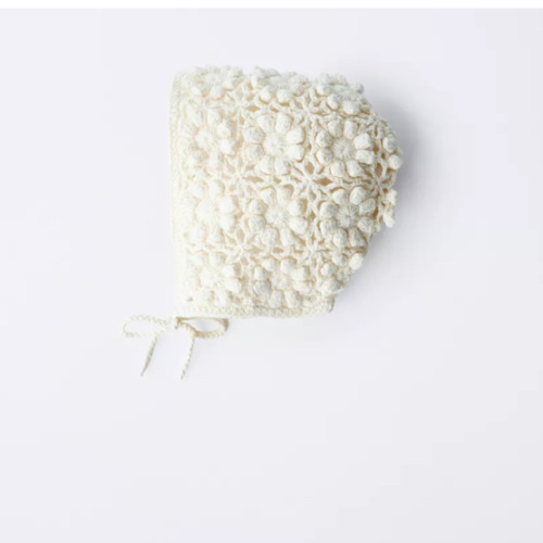 CROCHET KNIT BONNET - Ecru | ZARA United States