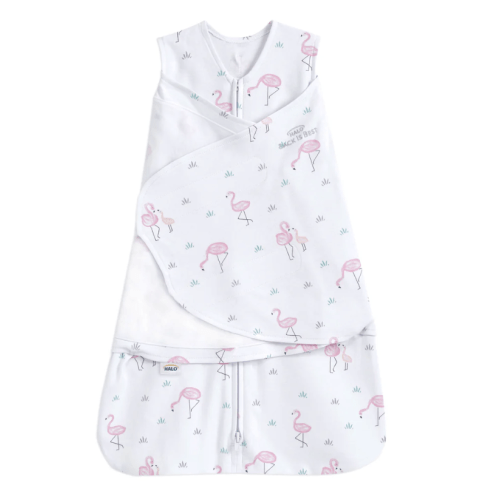 Flamingo Print Cotton Swaddle - Newborn | HALO