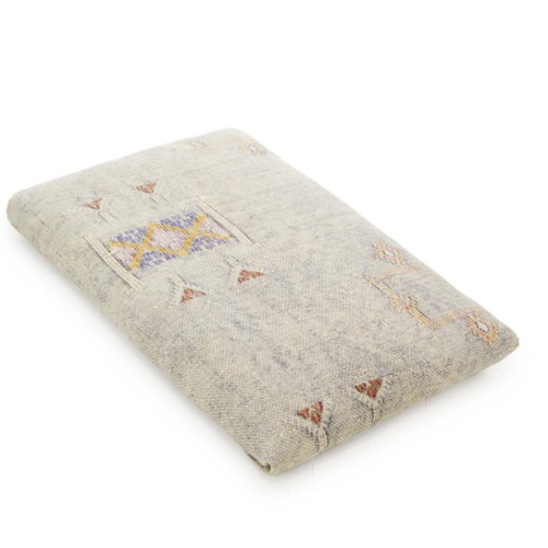 Iris Cactus Silk Linen Crib Sheet | Over The Moon