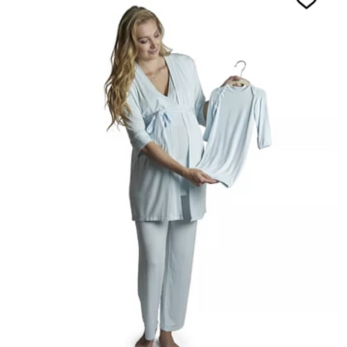 Maternity Analise During & After 5-Piece Maternity/Nursing Sleep Set