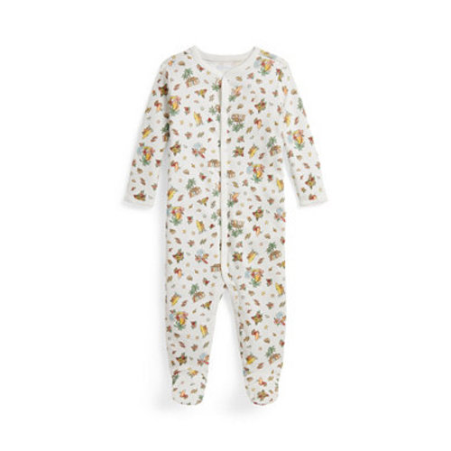Baby Boys' Polo Bear Interlock Round Neck Coverall