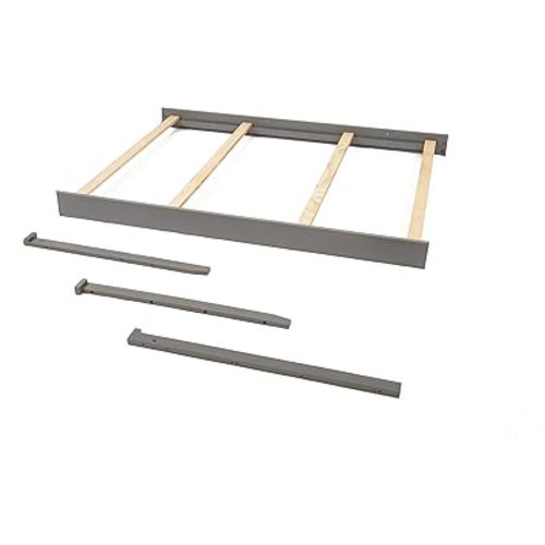 CC KITS Full-Size Conversion Kit Bed Rails for Sorelle Crib & Changer Combos - Solid Wood Rail - Toddler & Adult Rail for Full-Size Beds - Nursery & Baby Furniture (Gray - Berkley Crib & Changer)