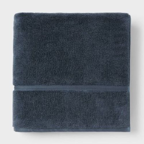 Oversized Spa Plush Bath Towel Slate Blue - Threshold™