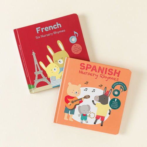 Uncommon Goods | French - Bilingual Nursery Rhyme Musical Books | Kids