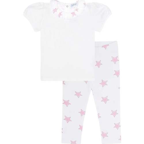 Pink Stars Tee-Leggings Set