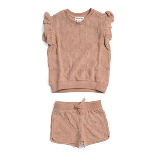 Infant Girls 2pc Embossed Terry Cloth Top And Shorts Set | Kids & Baby | TJ Maxx