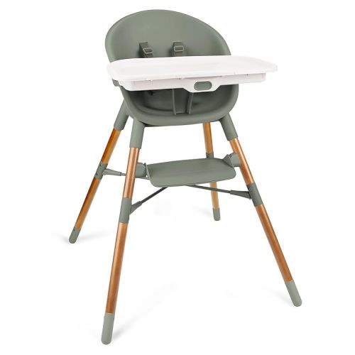 Skip Hop Baby High Chair 4 in 1 Convertible High Chair, EON, Grey/White
