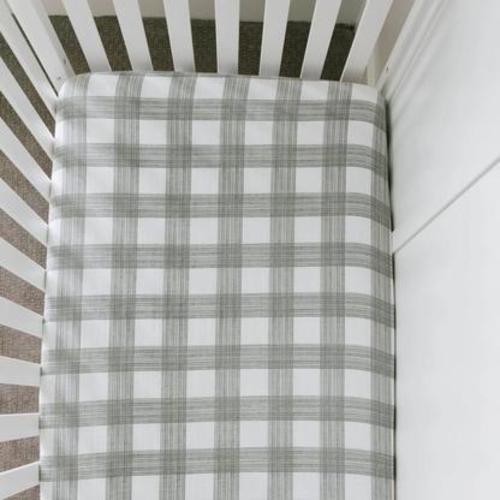 Cotton Crib Sheet, Perfectly Plaid