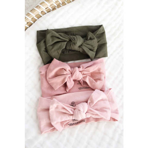 Solid Knit Large Bow Headwraps
