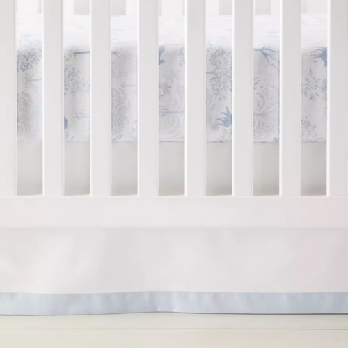 Border Frame Crib Skirt | Serena and Lily