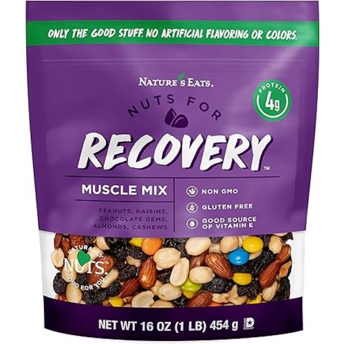 Nature's Eats Nuts for Recovery Muscle Trail Mix, Oz, Assorted, 16 Oz
