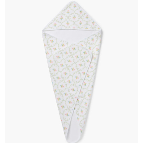 Hooded Towel - Pastel Trellis
