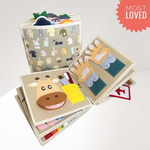 Montessori Busy Book: Toddler Quiet Book & Sensory Toy