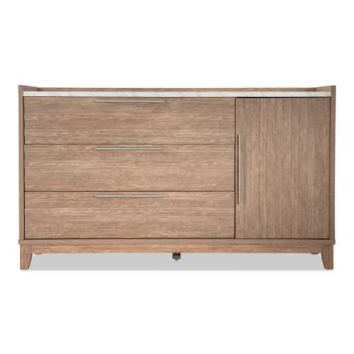 Solitude Light Brown 3 Drawer Dresser