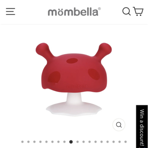 Mimi Mushroom Teether - Baby Safe Silicone