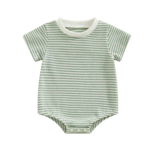 0-3m SAMUEL Waffle Knit Onesie - Hazel & Bo
