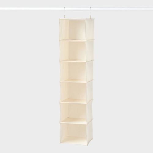 Hanging Closet 6 Shelf Ivory - Brightroom™