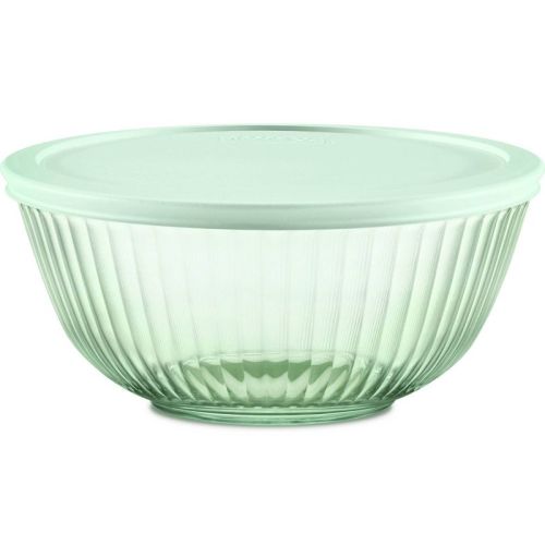 Pyrex® Sculpted Tinted&nbsp;2qt Lidded Mixing Bowl Green