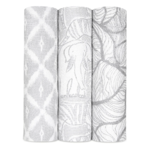 Culture Club Sky Print Muslin Swaddle 3pk | aden + anais