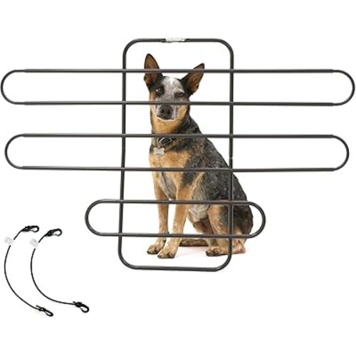 The ZooKeeper Original Car, SUV, Truck Dog Barrier: Adjustable Universal for All Vehicles - Moves with Your Vehicle Seats. Tilt. Slide. Recline. Easy Install - Strong Metal Tubing Gate Pet Divider