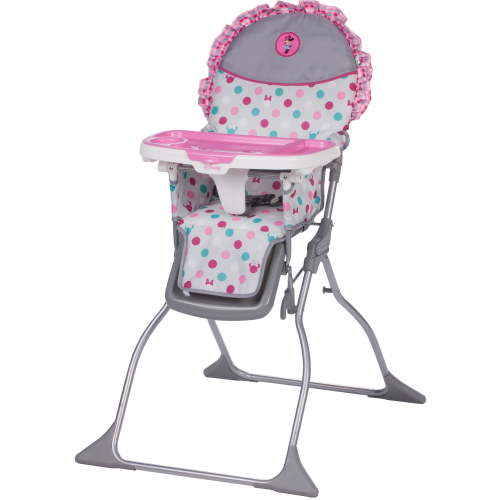 Disney Baby Simple Fold Plus High Chair, Minnie Dot Fun, Toddler