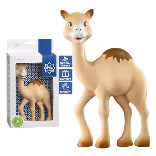 Sophie la girafe Al'Thir The Camel | Teether Friend to Sophie la girafe | Natural Rubber | Designed for Teething Babies | Awaken All 5 Senses | Easy to Clean