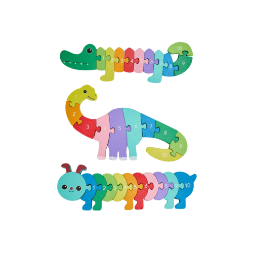 Wooden Counting Rainbow Animal - Assorted