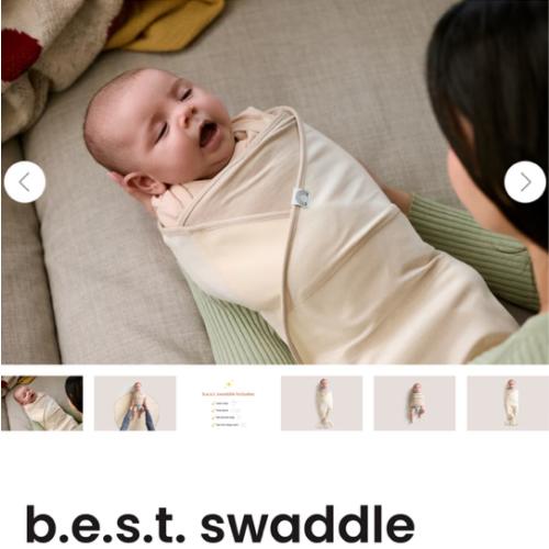 b.e.s.t. swaddle - Coconut Cream