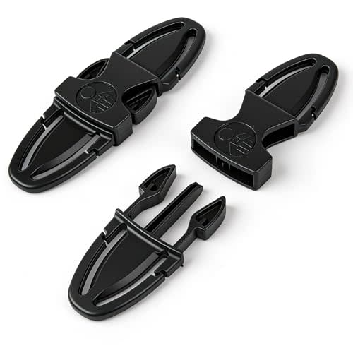 Universal Child Seat Chest Harness Clip, Anti-Escape Seat Buckle Guard Clip Lock, Safety Buckle Lock Replacement for Kids Trend Adjustable Guard, for Stroller (1 Pcs, Black)