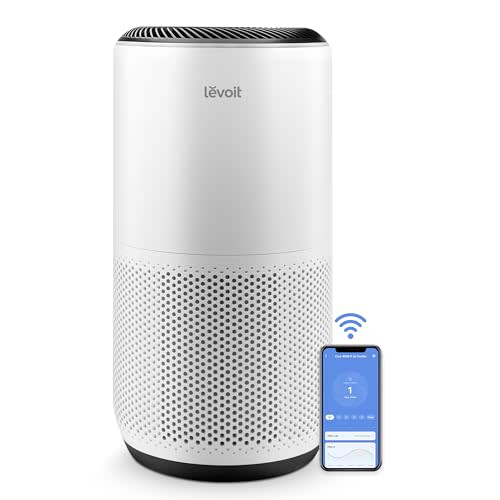 LEVOIT Air Purifiers for Home Large Room Up to 1733 Ft With HEPA Sleep Mode, AHAM VERIFIDE, Auto Mode, Air Quality Monitor, Smart WiFi, 3-in-1 Filter For Pet Allergy, Smoke, Dust, Core 400S-P, White