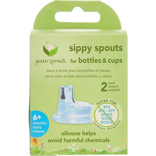 Sippy Spouts for Bottles and Cups (2 Pack)