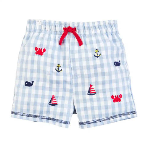 Schiffly Gingham Swim Trunks