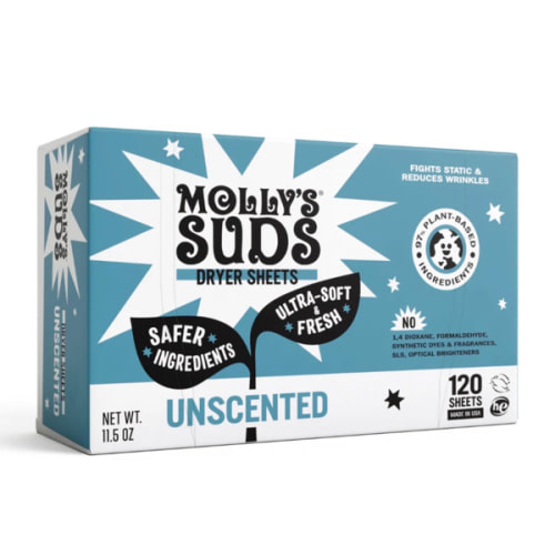 Plant-Based Fabric Softener Dryer Sheets - unscented