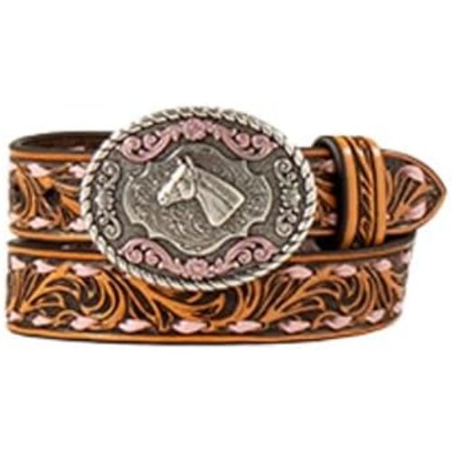 Nocona Infant Girls' Baby Bucker Pink Bucklace Belt